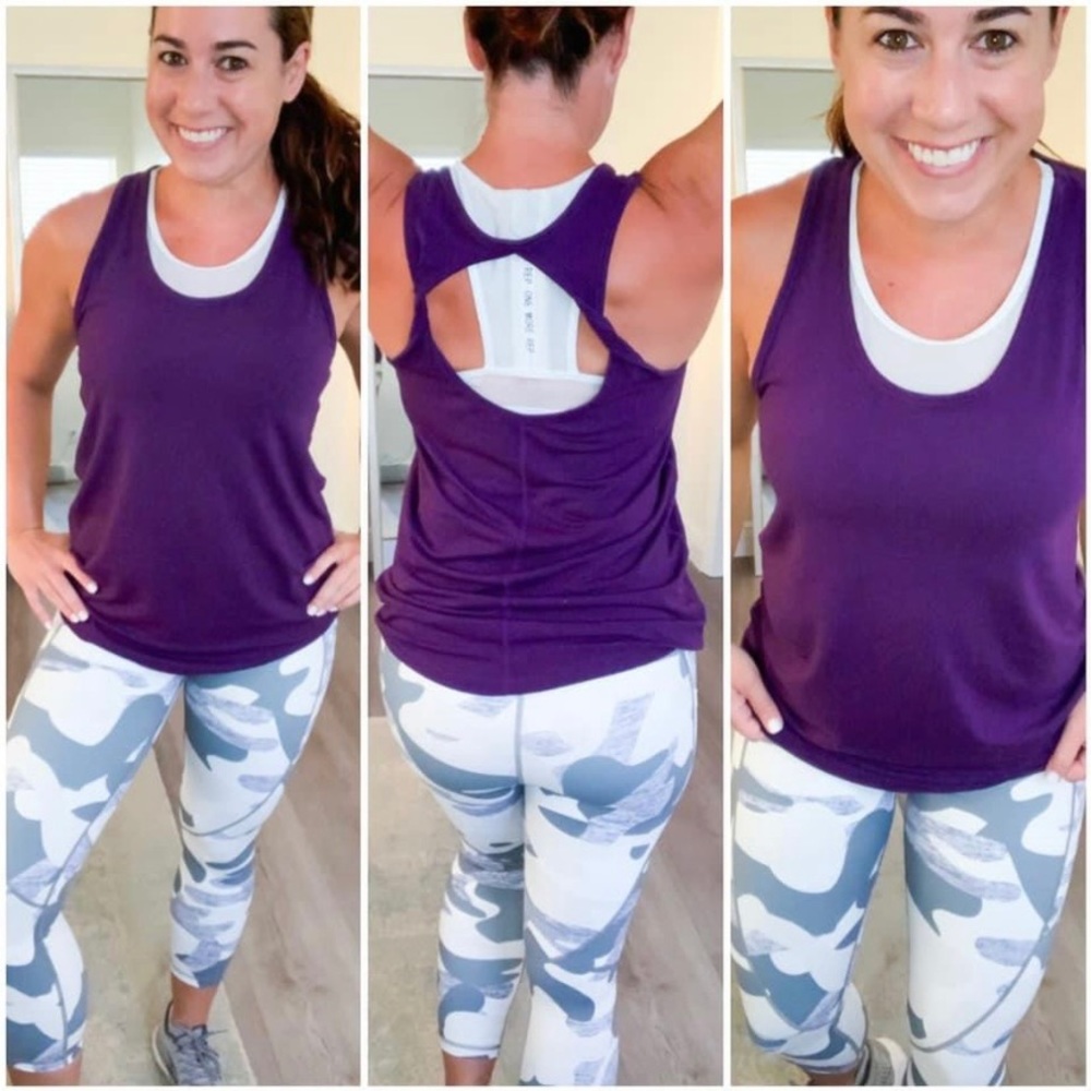 NWT - Zyia - Blackberry Twist Tank - XXXL